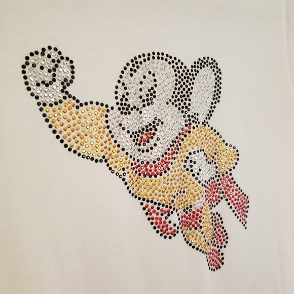 No Brand Tops - Mighty Mouse Crew Neck Cream T Shirt No Tags